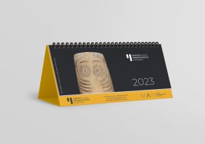 Diseño del calendario 2023 de la Asociación de Amigos del Museo Arqueológico Nacional