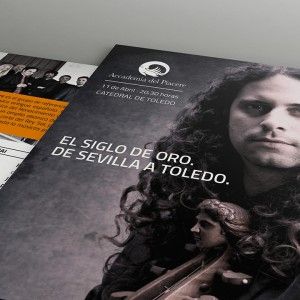 Diseño para el Festival Musica EL Greco en Toledo - Programa y cartel Concierto