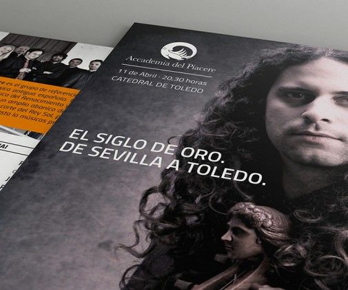 Diseño para el Festival Musica EL Greco en Toledo - Programa y cartel Concierto