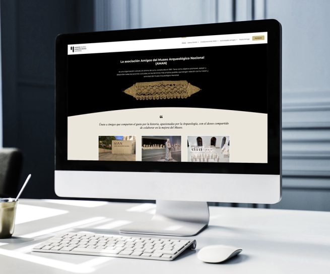 Web informativa de la Asociación de los Amigos del Museo Arqueológico Nacional