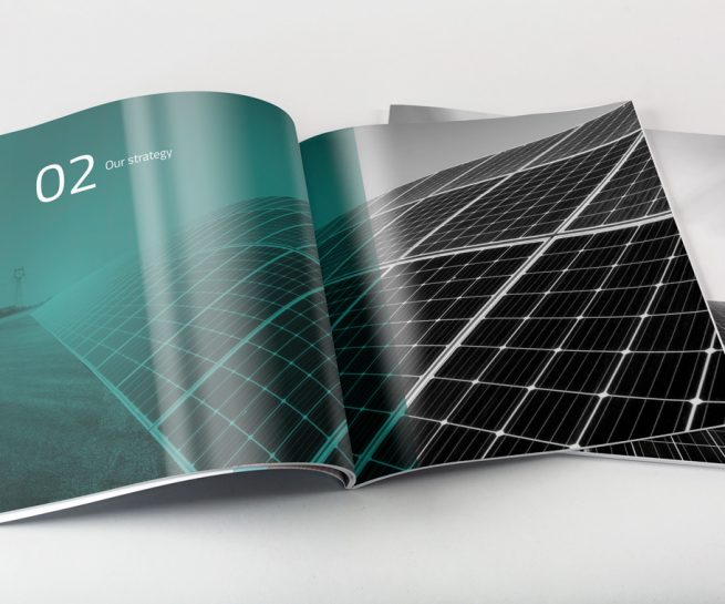 Diseño presentacion corporativa de Grupo Gransolar