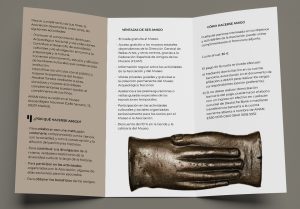 Maquetación de folleto para la Asociacion de Amigos del Museo Arqueologico Nacional - MAN