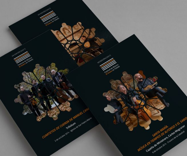 Diseño y maquetacion del programa del Festival de Musica El Greco en Toledo