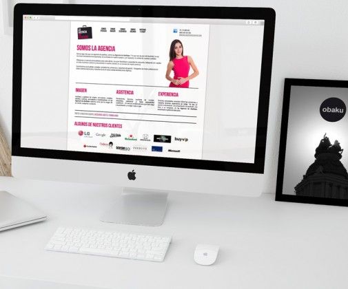 Diseño web para La Agencia de Azafatas