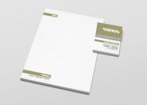 diseño papelería corporativa de minus